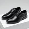 Sapatos Derby Masculinos da Moda Outono Estilo Britânico Sapatos Sociais Formais Sola Antiderrapante Oxfords Masculinos Design de Painel de Contraste