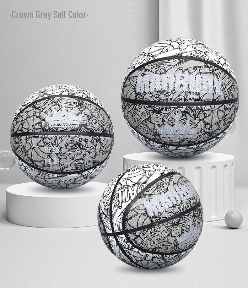 

Міцний гумовий баскетбольний м яч для дітей - Розміри від 3 до 7, Ідеально підходить для дитячого садка та шкільних тренувань No. 5 Basketball (For teenagers)