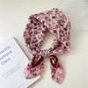 58 Floral Cotton Linen Scarf: Korean Ditsy Print Neckerchief for Spring, Summer, Autumn - Versatile Headband and Headscarf