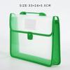 A4 Portable Snap Button File Bag Large-Capacity Document Bag Examination Paper Storage Bag File Organizer School Supplies
