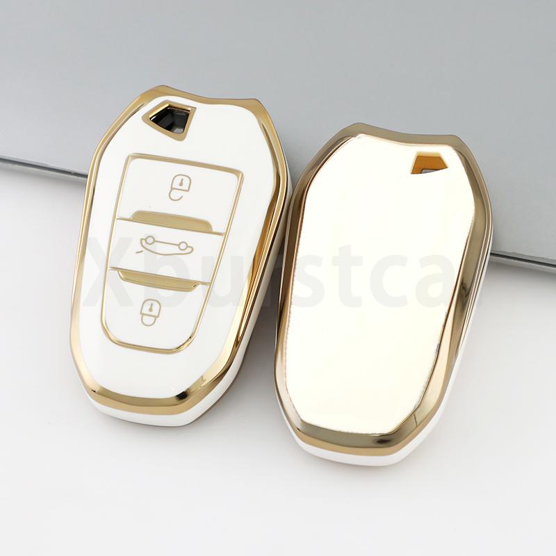 

TPU Shell Fob Car Remote Key Case Cover For Peugeot 4008 5008 308 408 508 2008 3008 Citroen C4 C4L C6 C3-XR Picasso DS3 DS4 DS5