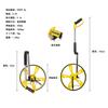 HFS(R) Distance Meter, Road Measure, Walking Measure, Road Counter, Landscaping, Construction, Carpentry, Foldable, Mechanical, 99,999.9m, with Stand