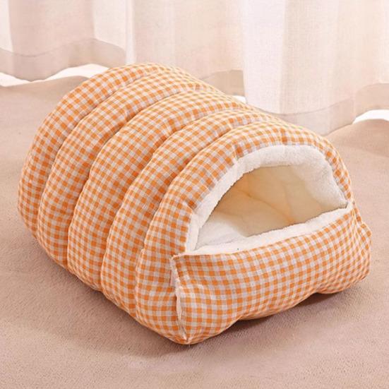 Cat Nest Bed Winter Warm Pet Cave Indoor Cats Padded House Tent Soft Plush Pet Bed Removable Washable for Cats And Puppies