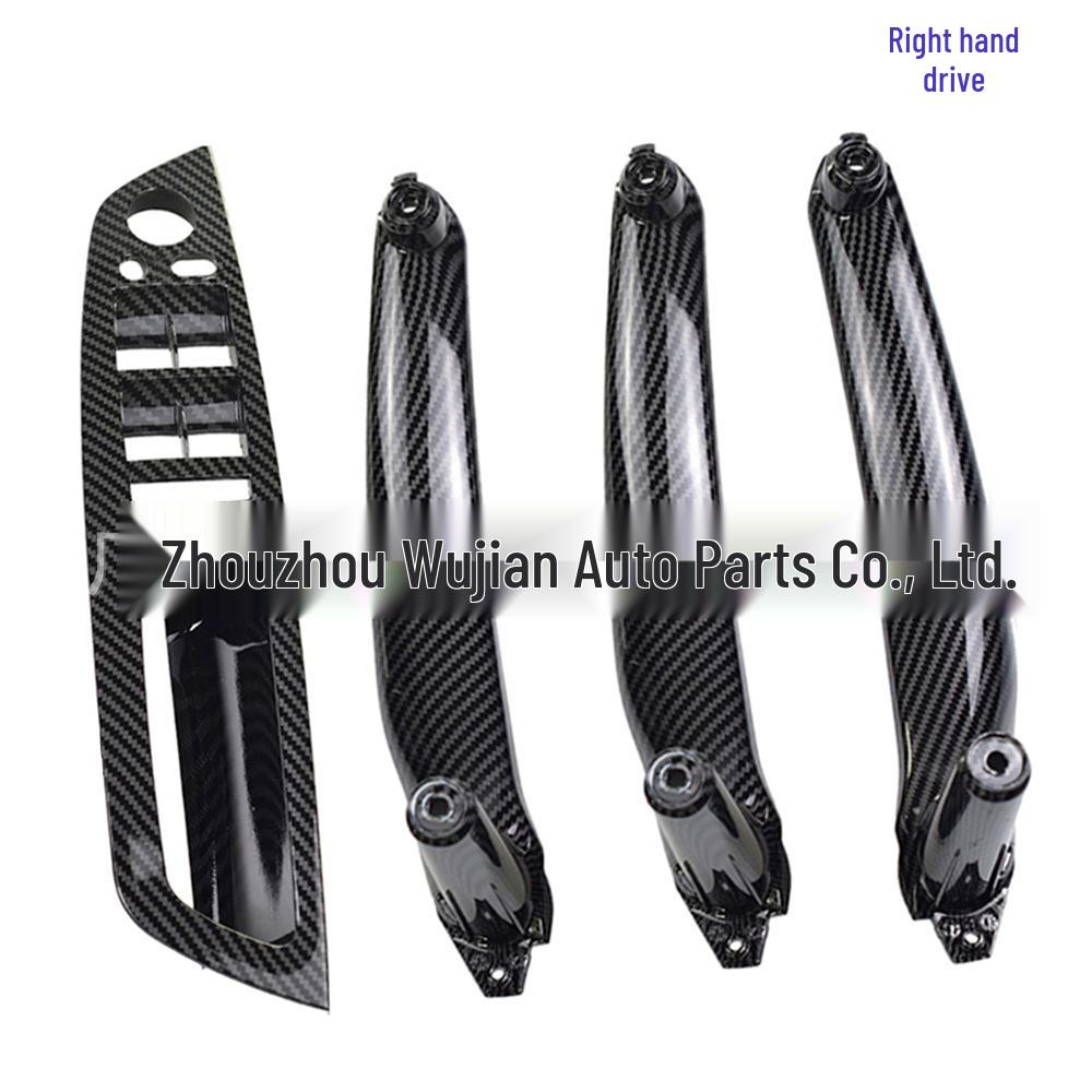 Kolfiber Inre Dörrhandtag Armstöd för BMW X5/X6 E70/E71/E72 (2007-2013)