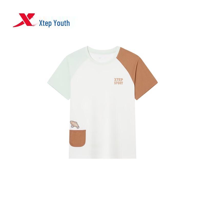 Xtep Kids' Breathable Quick-Dry Short Sleeve T-Shirt