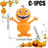 Decorative Knick-knacks Cartoon Pumpkin Man Statue Cute Figurine Resin Crafts for Halloween Decoration Evenements Kids Gift