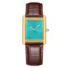 Men'S Casual Watch Classic Simple Square Two-Pin Quartz Watch Belt Men'S Watch