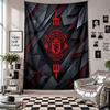Arazzo da parete Manchester United Decorazione per la casa Tessuto da appendere alla parete per Camera da letto Soggiorno Sfondo