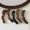 Fermaglio per capelli alla moda a forma di banana per donna, tinta unita, con torsione, per ragazze, con fermaglio per coda di cavallo, accessori per lo styling, copricapo