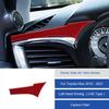 Red Carbon Fiber Car Driver Aiv Vent Up Cover Sticker For Toyota Hilux 2015-