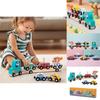 Wooden Animal Pattern Magnetic Car Building Block Children Puzzle Toy Set For Early Education And Cognitive Development