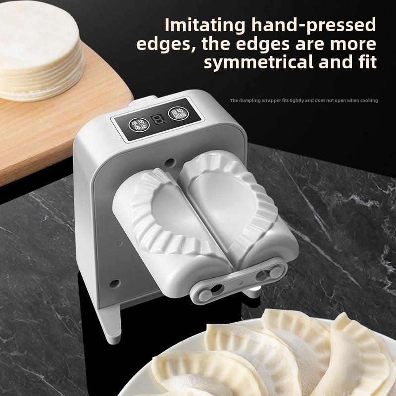Automatic Electric Dumpling Maker Machine Portable Small Kitchen Tool Waterproof Rechargeable Plastic Home Use