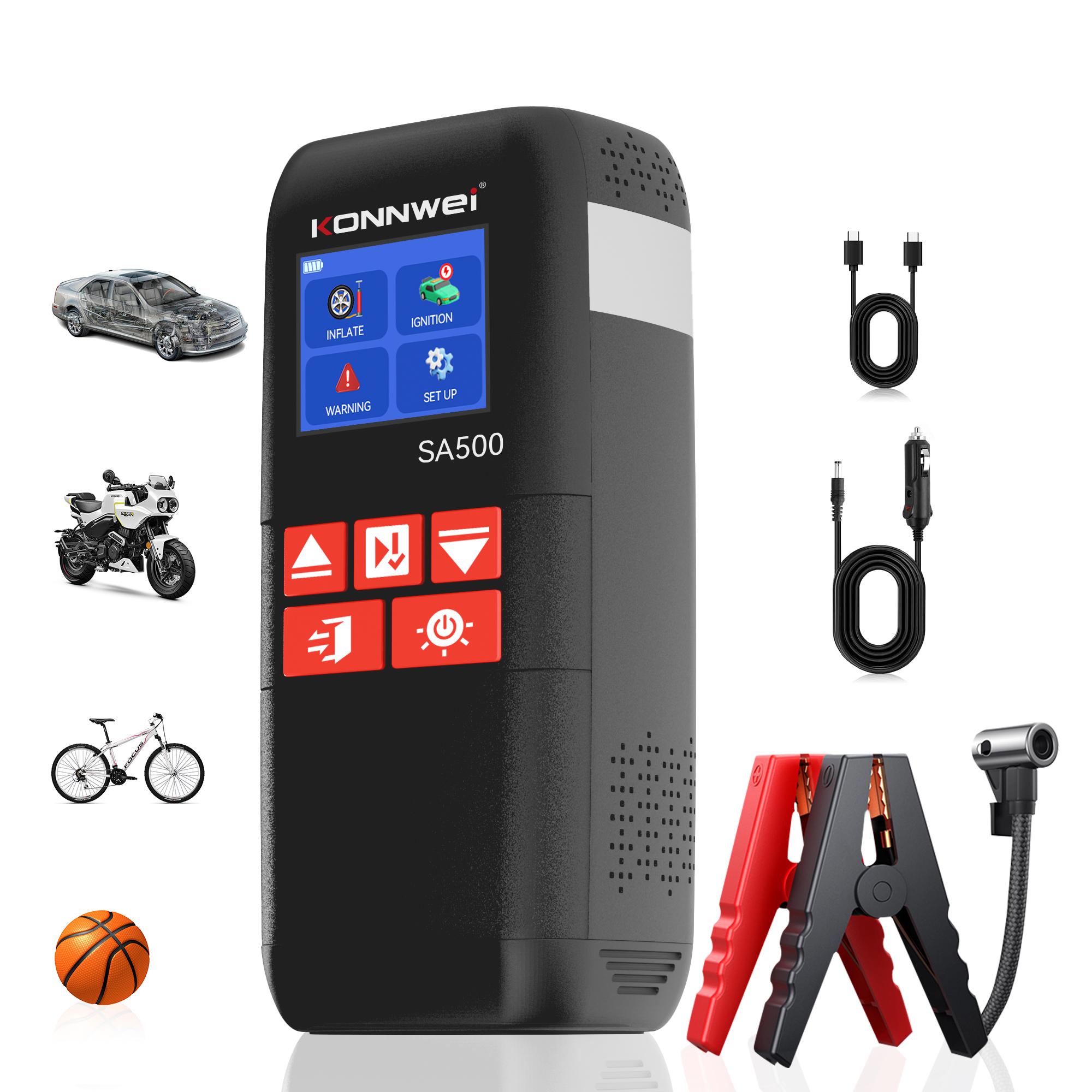 

SA500 Car Jump Starter Air Pump Power Bank 10400mAh Car Jump Starter with air Compressor LED Lamp 12V Vehicle Tool Kits SA500 чёрный