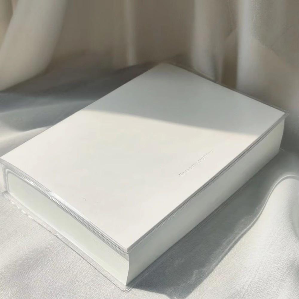 Paper A6 Notebook Transparent Cover Journal Handbook Ins Student Notepad  Office School Supplies
