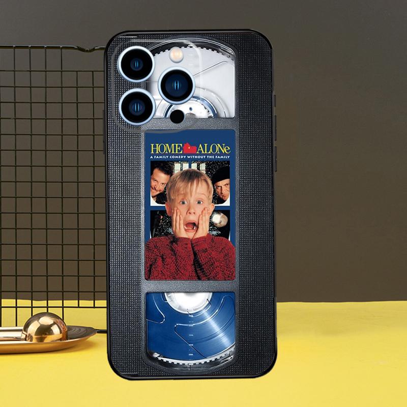 

VHS tape cassette Home Alone Case For iPhone 15 14 13 12 11 Pro Max X XR XS 7 8 Plus SE 2022 12 13 Mini Bumper Cover iPhone 14