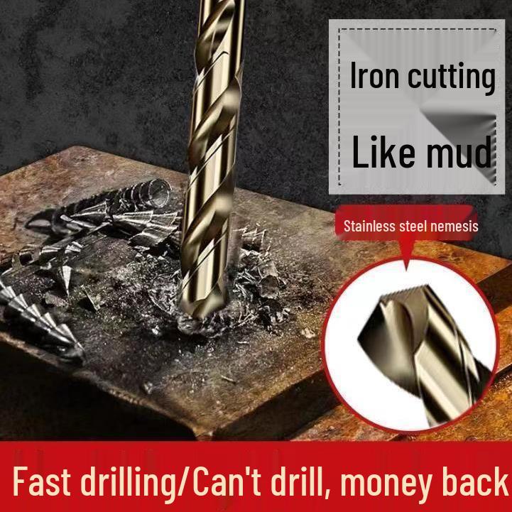 Cobalt Stainless Steel Twist Drill Bit Set for Metal, Aluminum, and Angle Iron
