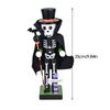 Halloween Wooden Nutcracker Figures Goody Bags Fillers Spooky Holiday Decor For Home Display Mantelpiece Shelf