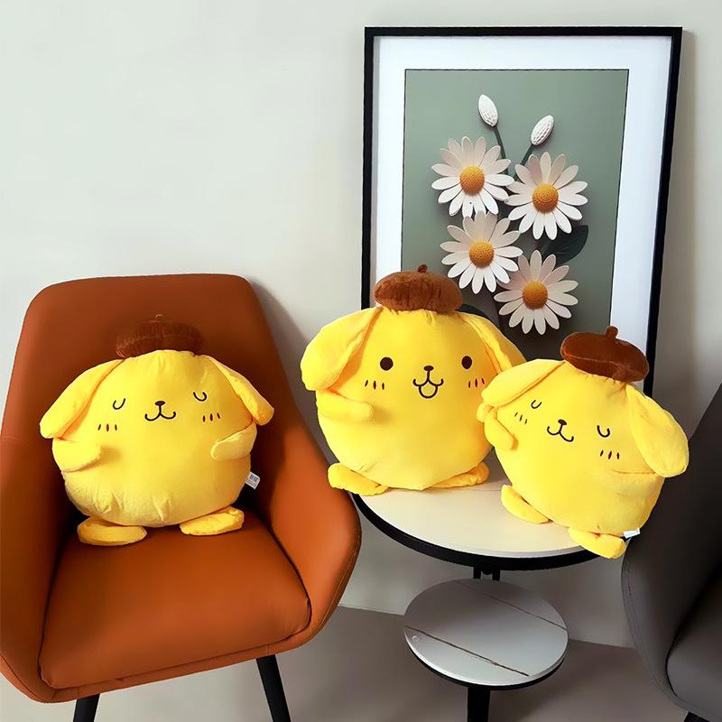40-50cm Cartoon Pom Pom Purin Stuffed Plush Toys Lovely Pillow Gift Kids Super Soft Pom Pom Purin Plushie Doll Room Decoration
