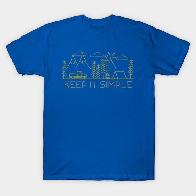 Unisex Mode T-Shirt Camping Print T-Shirt Große Größen S-5XL T-Shirt 100% Baumwolle Oberteile Rundhals Kurzarm T-Shirts