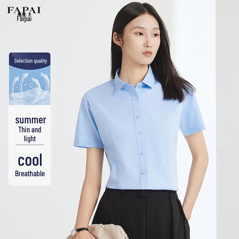 FAPAI Women s Short Sleeve Business Commuter Shirt 35