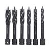 6Piece Auger Drill Bit Hexagonal Shank Snail Drill Bit Set High Carbon Steel, 4 Edges, 4 Flutes for Woodworking
