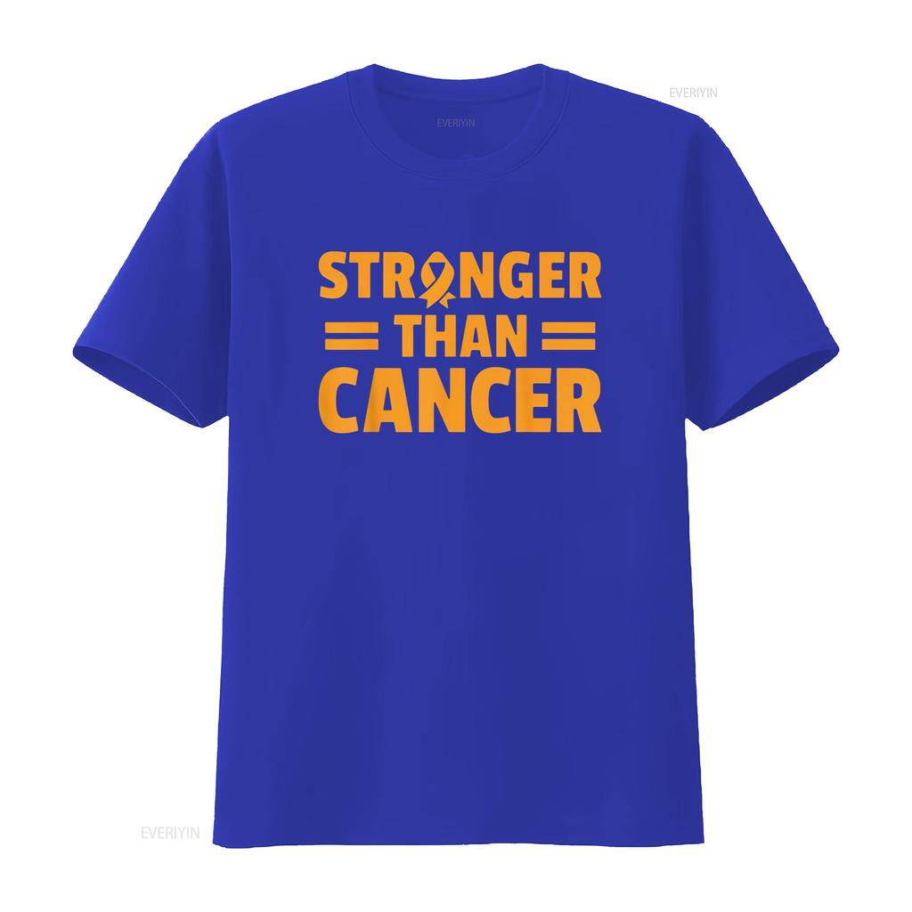 Womens Stronger Than Cancer Leukemia Awareness Survivor T Shirt Black vintage Washed Comfortable Casual fashion Soft streetwear