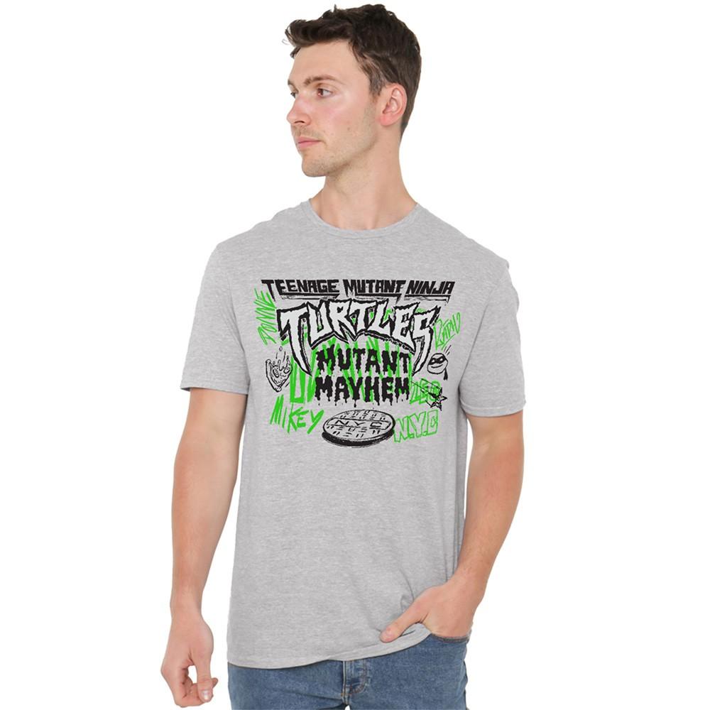 Tmnt: Mutant Mayhem Graffiti Logo T-Shirt S-5XL Athletic Heather M