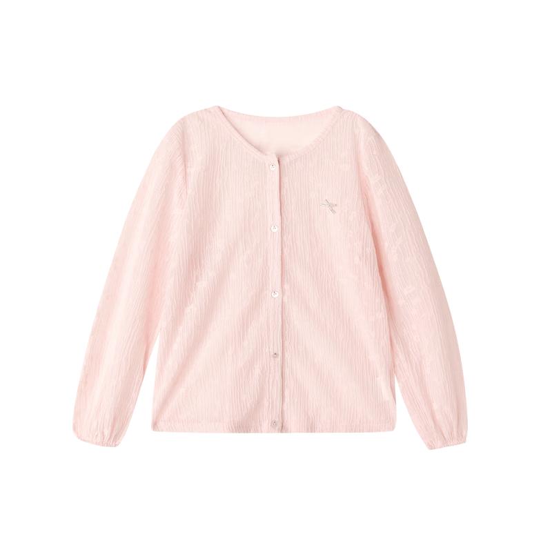 Deesha Girls' Summer Elegant Round Neck Lace Cardigan