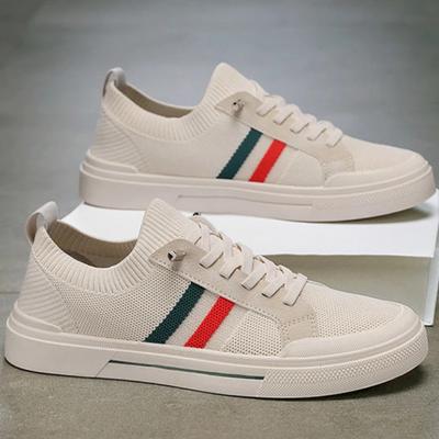 Fashion Men's Sneakers Men Branded Casual Loafers Breathable Mesh Light Flats Shoes Outdoor Walking Loafers Man Comfortable Canvas Shoes