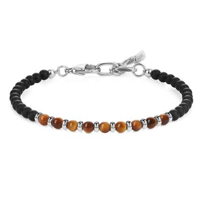 GAVU Matte Onyx Tiger Eye Power Stone Bracelet for Men