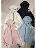 Xiao Wang's Spring Korean Style Plus Size Casual Hooded Windbreaker Jacket