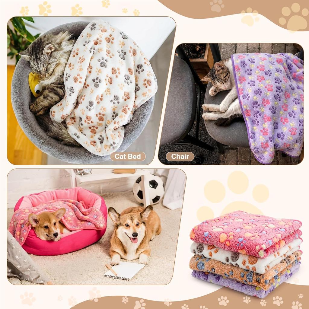 Custom Printing Factory   Super Soft Fluffy Warm Coral Fleece Blanket for Dog Cat Pet