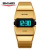 Skmei 2710 Fashion Luxury Men Digital Watch Excel Stainless Steel Band Luminous Calendar Stopwatch Sports Wrist Watch