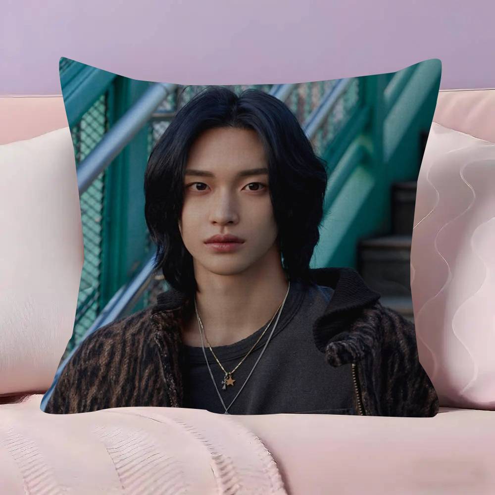 Personalized Pillow Cover Kids Bedroom Wild Party Decor Pillowcase kid Birthday shower Gift R-R-Riize SINGER  Wonbin