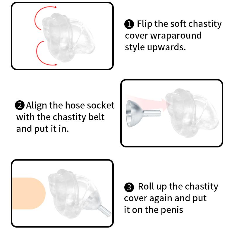 Enema Cleaning Anal Plug Penis Bondage Set Male Masturbator Adult Sex Toy Penis Cage Slave Gay BDSM Chastity Cock Ring
