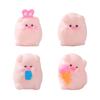 Mini Cute Funny Pink Pig Figure Car Dashboard Ornament Home Office Computer Desktop Room Piggy Doll Resin Craft Decoration