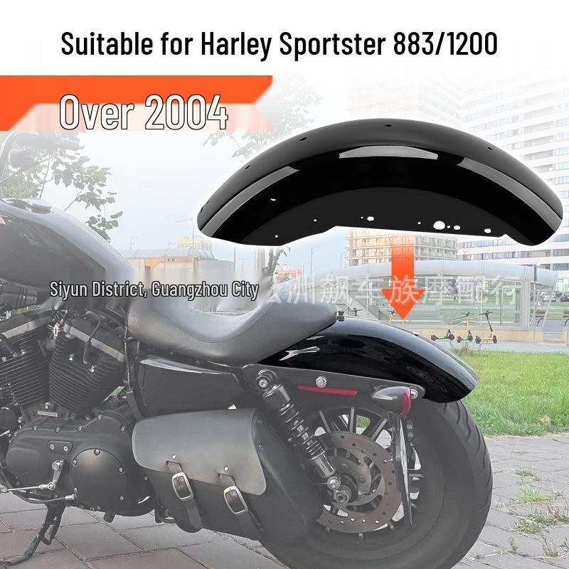 Harley Sportster 883/1200 ABS Black Rear Fender Mudguard (2004-2024 Model)