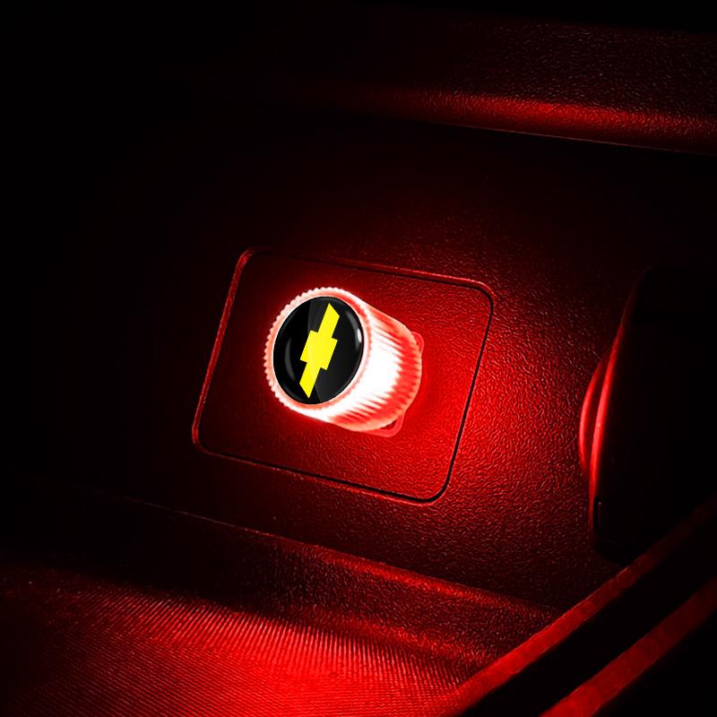 1Pcs USB Car LED Light Auto Interior Atmosphere Light Car Emblem Styling For Chevrolet Spark Silverado Trailblazer Cruze Captiva Lacetti