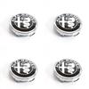 AJKRY1 4pcs 56mm Car Wheel Center Hub Cap Stickers For Alfa Romeo 4C 159 Spider Giulietta Giulia GT Tonale Mito Car Styling Accessories