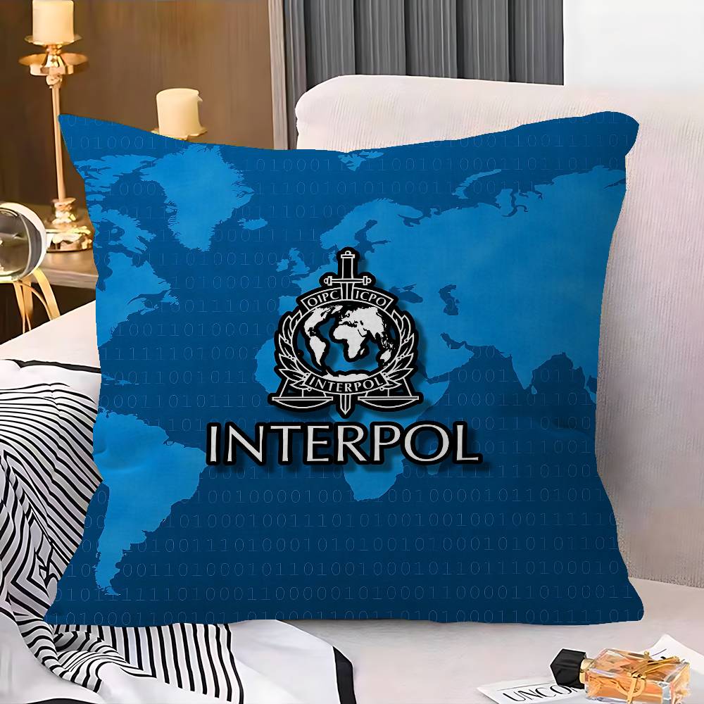 I-Interpols LOGO Pillowcase toon Gift Cushion Cover Bedroom Home Sofa Chair Seat Decor pillow case