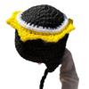 Draußen Die Neue Handgestrickte Schwarze Ameisenmütze Schwarze Spinne Lustige Erwachsenenhut
