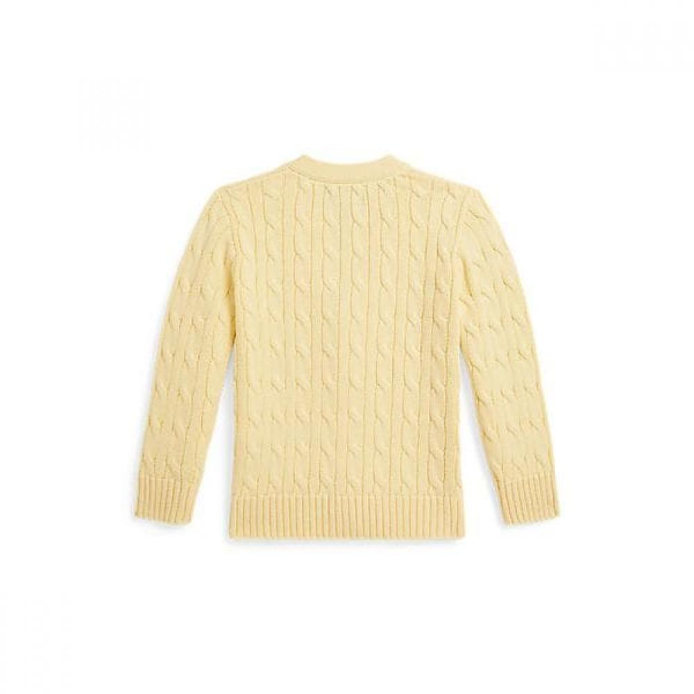 Polo Ralph Lauren Boys 2 7 Years Cable Knit Cotton V Neck Cardigan Cwposweb6820709700