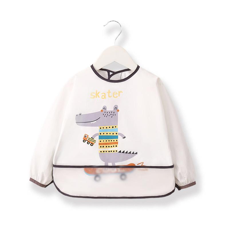 Baby Bibs Cartoon Kids Sleeveless Waterproof Bibs Lightweight Breathable Baby Feeding Apron M