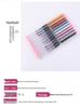 10-Piece Nail Art Gel Polish Pen & Brush Set: Round/Flat Heads for Liner, Flowers, Painting & Blending Brushes