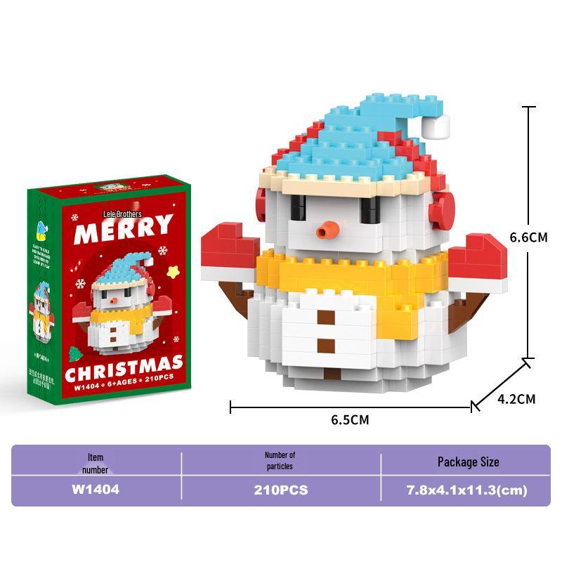 Santa Claus Micro Bricks Educational Toy - Compatible with LEGO, Building Blocks for Kids