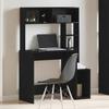 VidaXL Desk with Shelves Black 100x45x140 Cm Engineered Wood, Computer Desk, Standing Desk, Desk with Storage, 860437