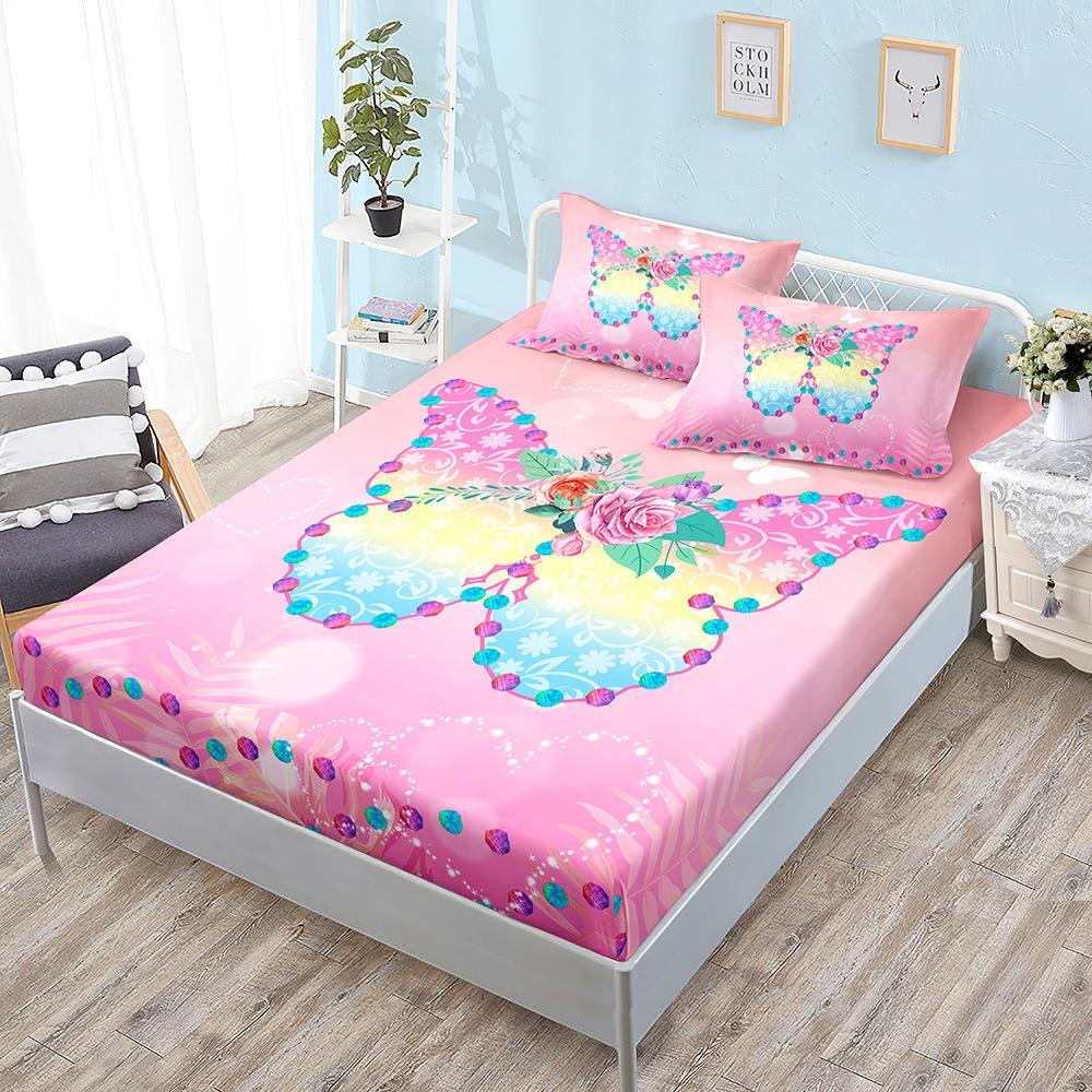 Three-Piece Mattress, Butterfly Mattress, Mattress Protective Cover, Dust-Proof And Non-Slip Sheets Are All Inclusive.