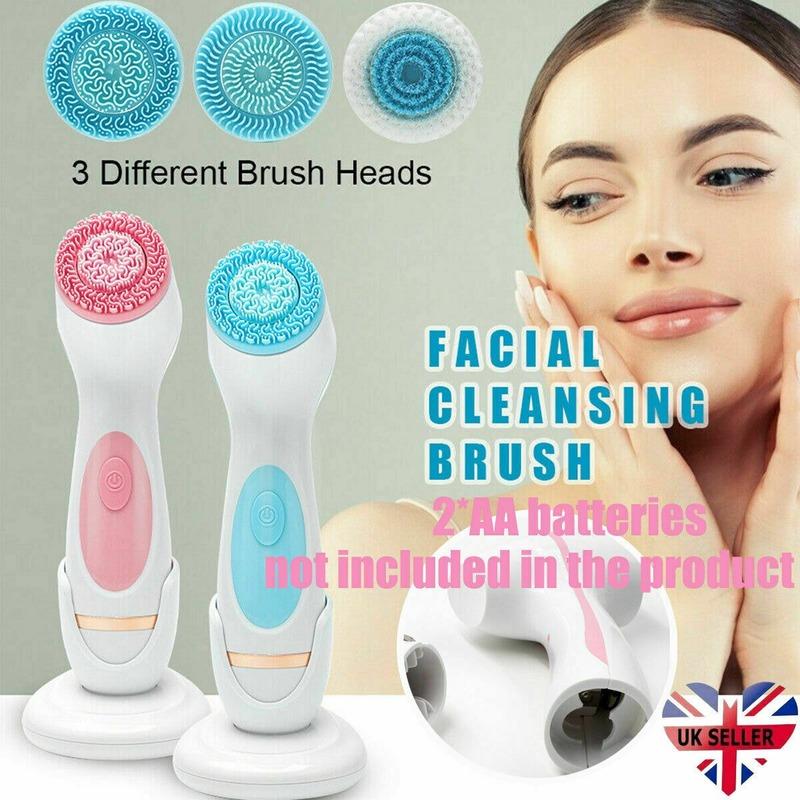 Electric Silicone Cleansing Brush Ultrasonic Facial Pore Cleaning Tool Beauty Instrument