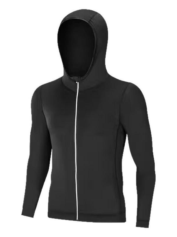 Herren Quick-Dry Kapuzen-Laufjacke für Frühling & Herbst - Outdoor-Radsport- & Trainingsanzug