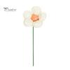 Ceramic Flower with Stem Realistic Handcrafted Artificial Home Colorful Blossom Decoration Office Living Room Vase Fake Simulation Decor